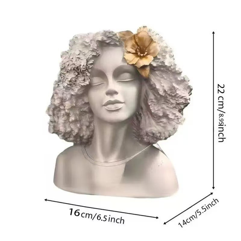 Dekorative Büste mit afrikanischem Motif Karnz