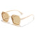 Damen elegante Sonnenbrille im modernen Hexagon-Design Karnz