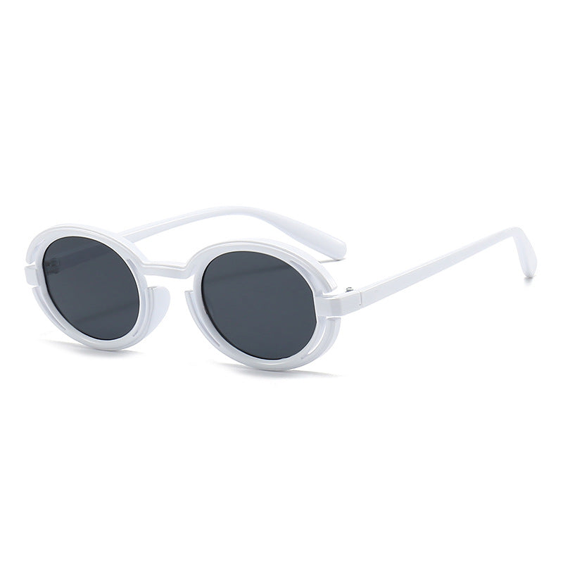 Damen Runde Sonnenbrille im modernen Retro-Stil Karnz