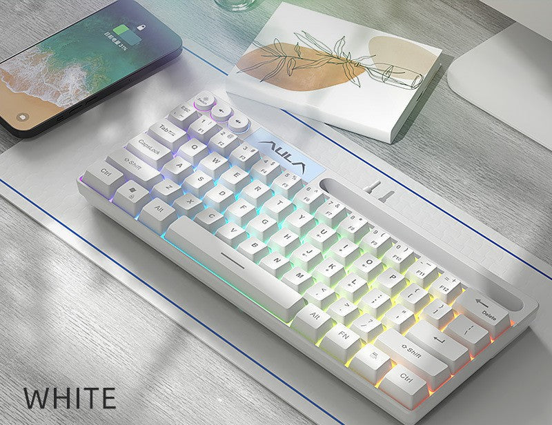 Drahtlose RGB ultraflache mechanische Tastatur Karnz