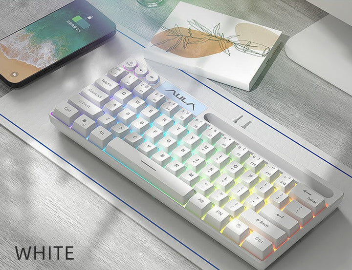Drahtlose RGB ultraflache mechanische Tastatur Karnz