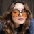Damen modische Quader-Sonnenbrille mit breitem Rahmen Karnz