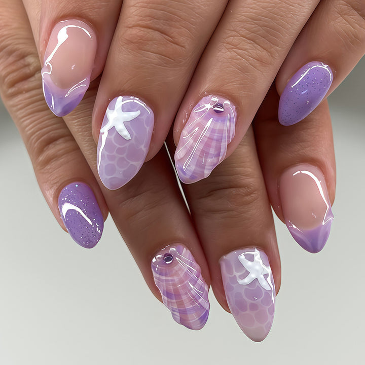 Ozean-inspiriertes Nagelkunstset Karnz