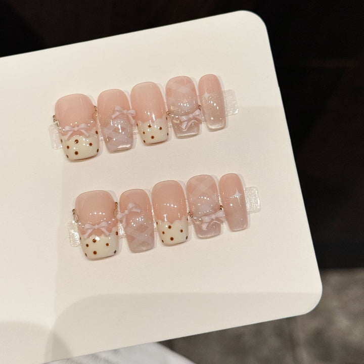 Elegantes strukturiertes Nagelkunst-Set