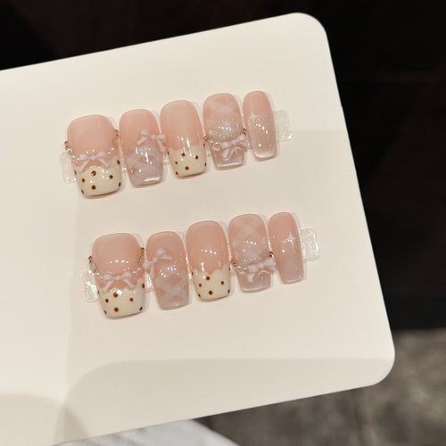 Elegantes strukturiertes Nagelkunst-Set