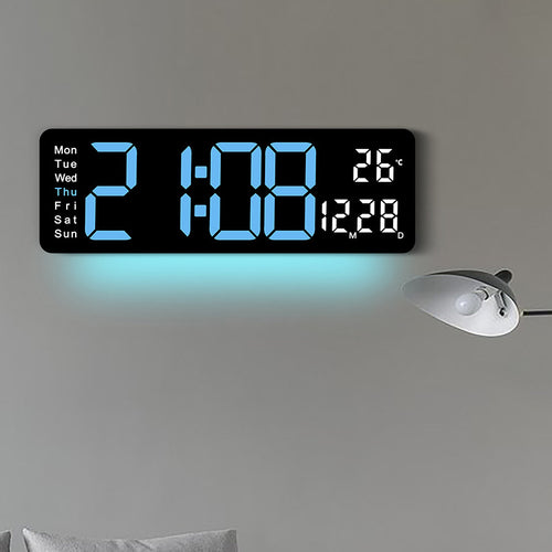 Digitaler LED-Wecker mit Temperatur- und Wochentagsanzeige Karnz