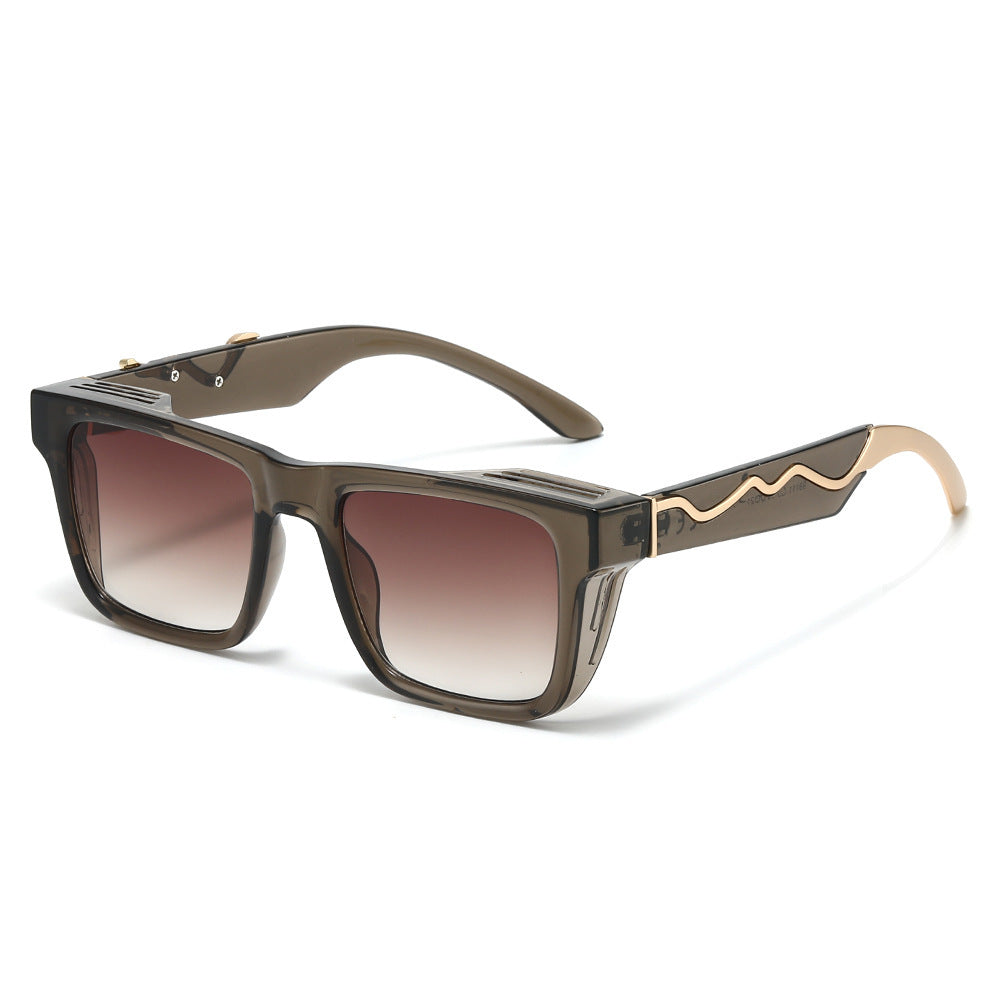 Damen modische Sonnenbrille im markanten, kantigen Design Karnz