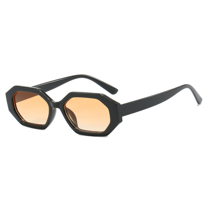 Damen auffällige Sonnenbrille im modernen achteckigen Design Karnz