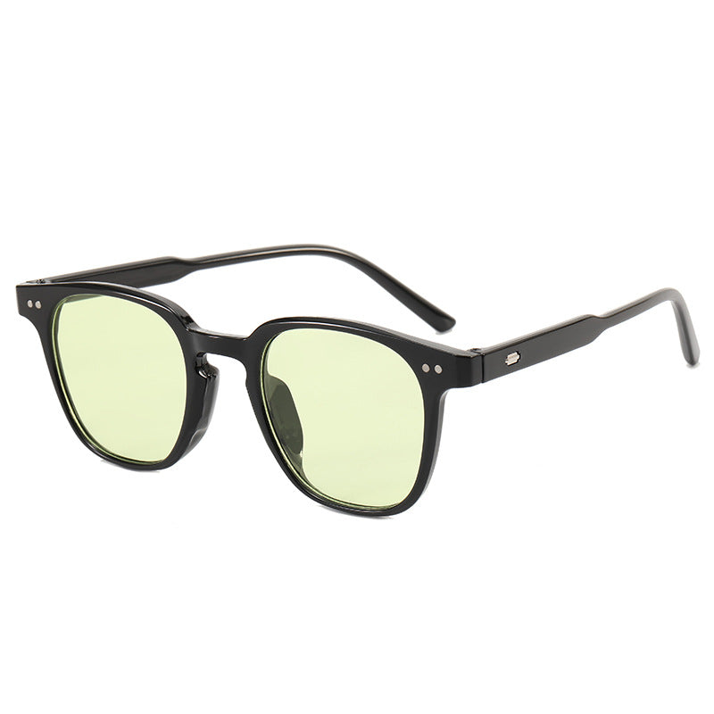 Damen modische quadratische Sonnenbrille mit glänzendem Rahmen Karnz