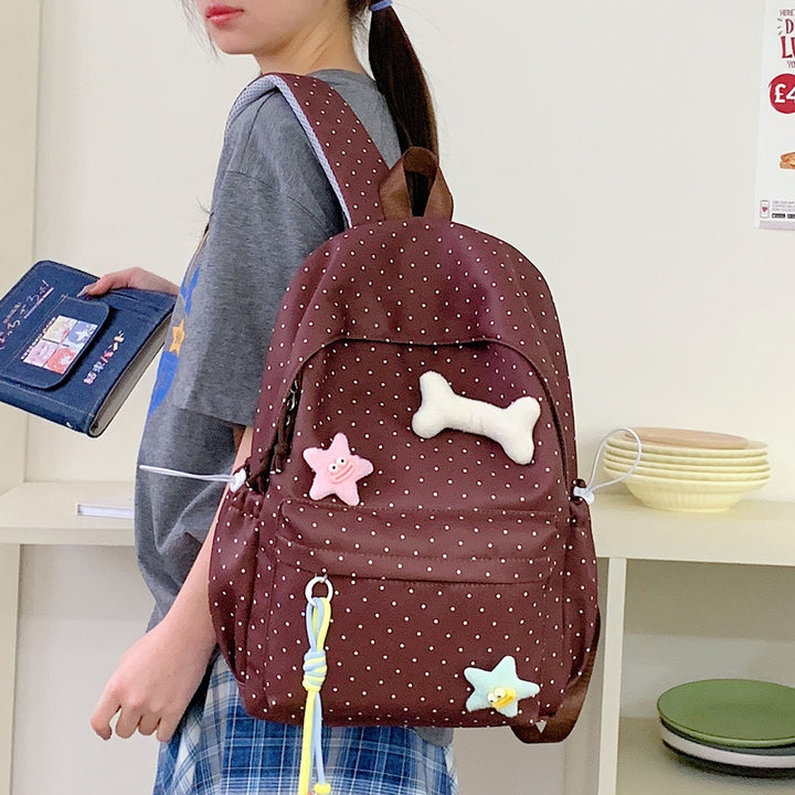 Niedlicher gepunkteter Grafik-Rucksack Karnz