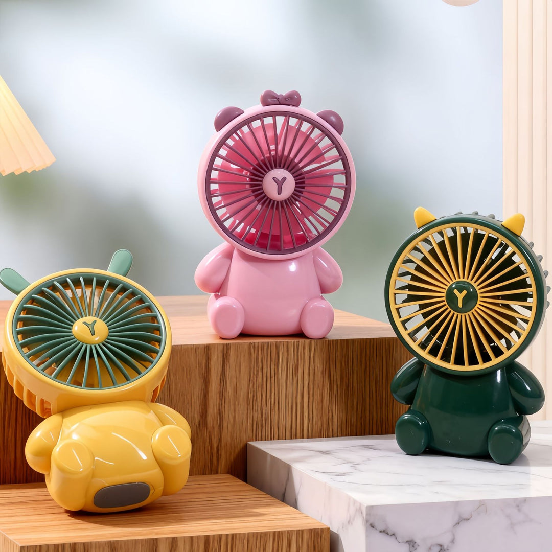 Damen Tragbarer USB Handventilator im niedlichen Tierdesign Karnz