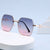 Damen extravagante und moderne Sonnenbrille im ausgefallenen Design Karnz
