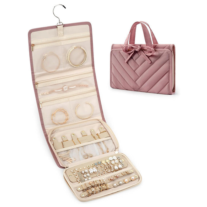 Schmuck-Organizer Tasche mit Mehreren Fächern Karnz