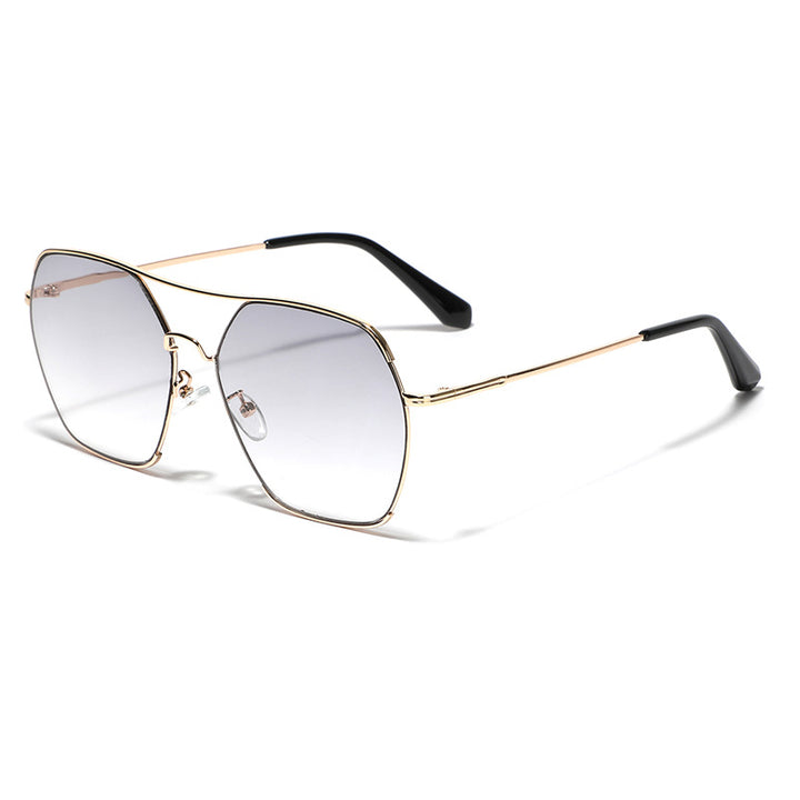 Damen oversized fashion Sonnenbrille mit elegantem Metallrahmen Karnz