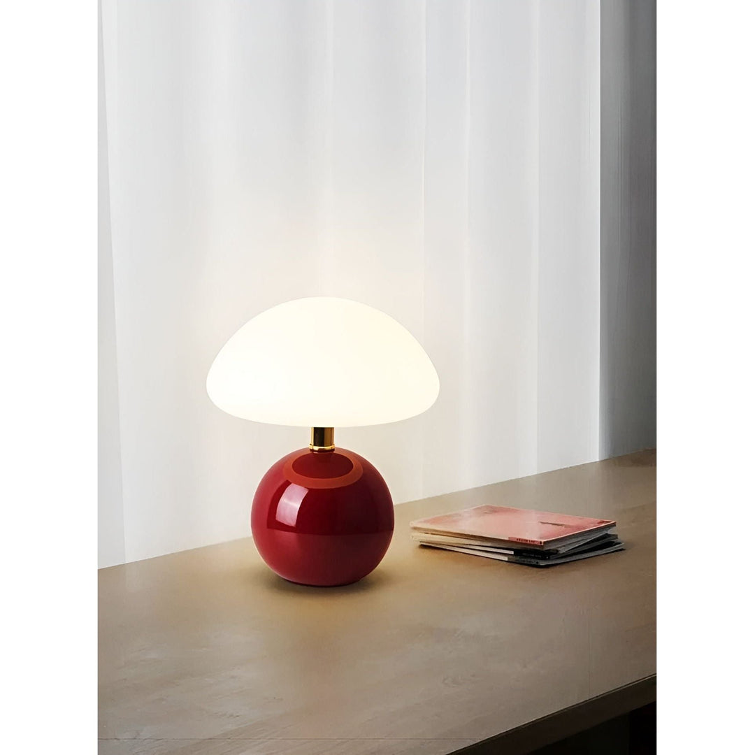 CreamyShine Lampe – Gemütliche Pilz-Nachttischlampe