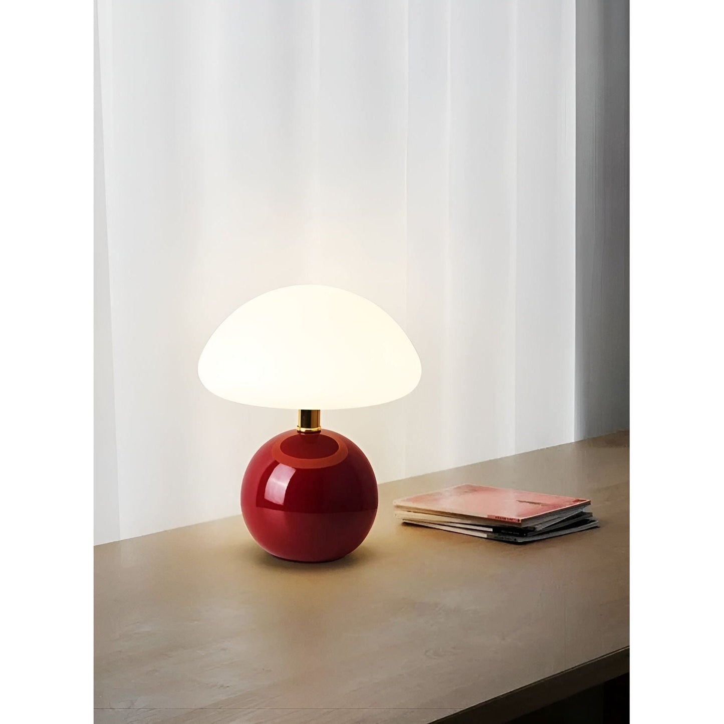 CreamyShine Lampe – Gemütliche Pilz-Nachttischlampe