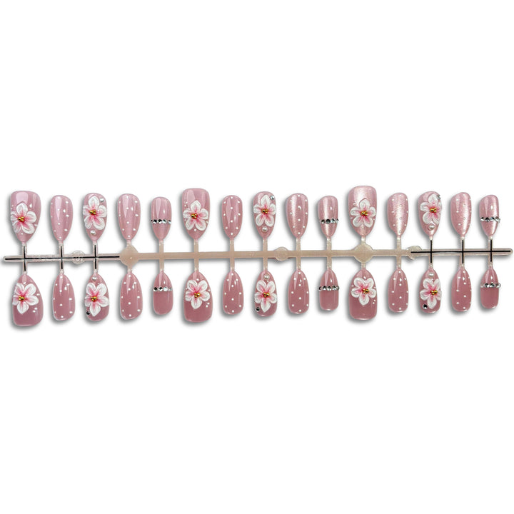 Dekoratives florales Press-On-Nagel-Set 1790746157