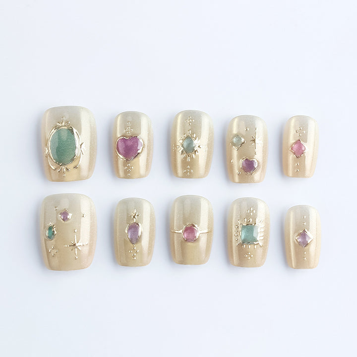 Dekorative Press-On Nagelkunst Kollektion Karnz