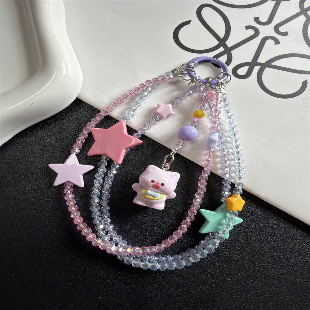 Verspielte Stern- und Tieranhänger-Lanyard Karnz