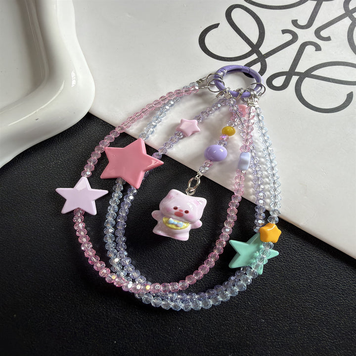 Verspielte Stern- und Tieranhänger-Lanyard Karnz