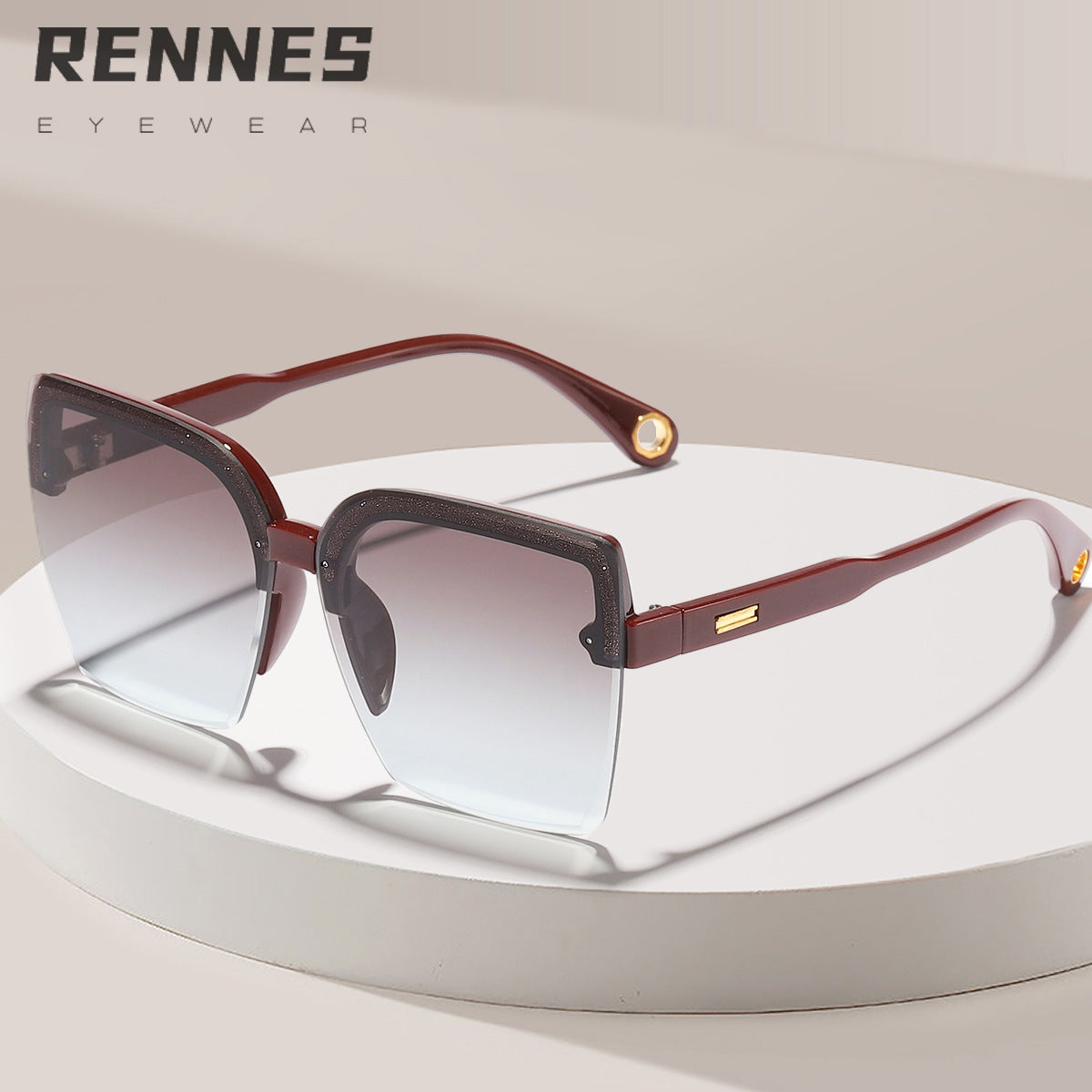 Damen modische Sonnenbrille mit elegantem Gradient-Design Karnz