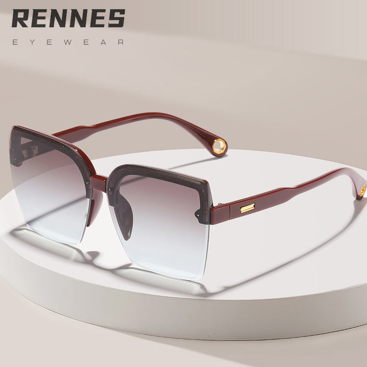Damen modische Sonnenbrille mit elegantem Gradient-Design Karnz