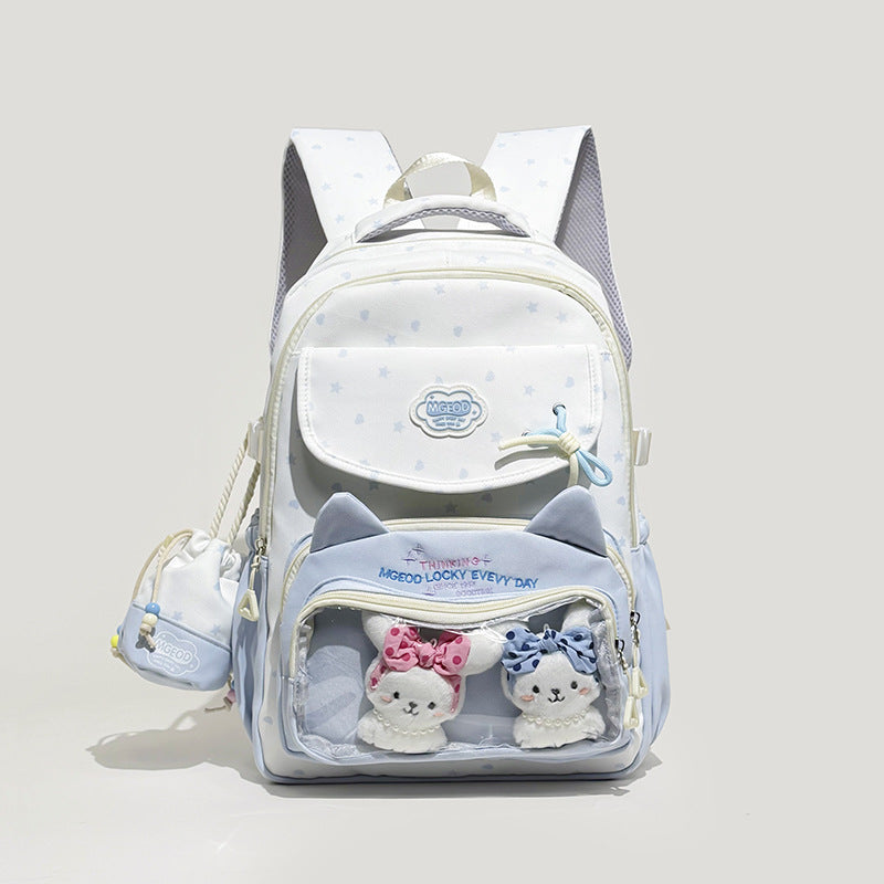 Verspielter Katzenohr-Design Rucksack Karnz