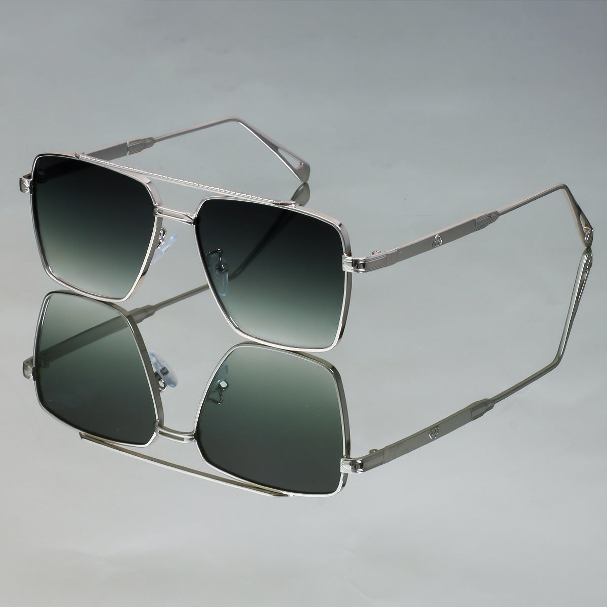 Damen oversized Sonnenbrille mit elegantem Metallrahmen Karnz