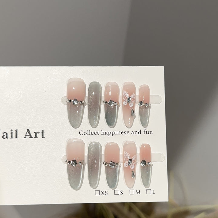 Premium Dekorative Press-On Nagelkunst