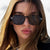 Damen modische quadratische Sonnenbrille mit robustem Design Karnz