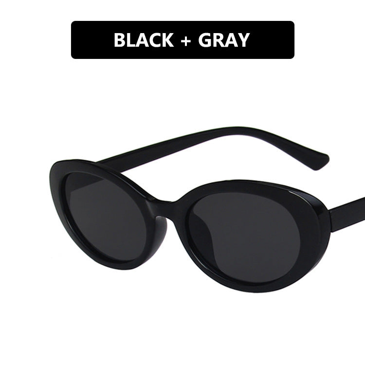 Damen Cat-Eye Sonnenbrille mit transparentem Rahmen und gradienten Gläsern Karnz