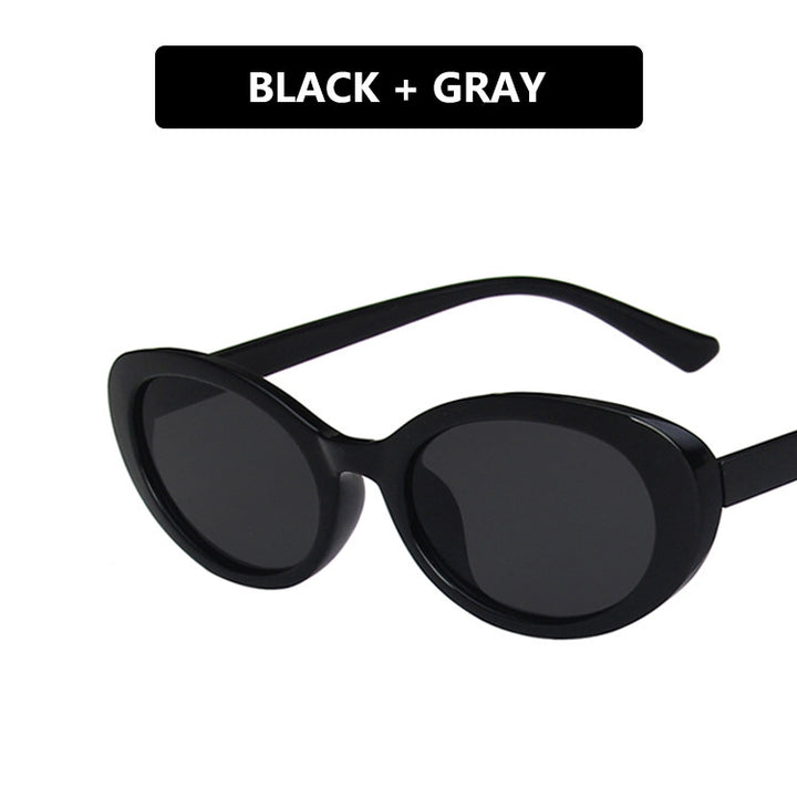 Damen Cat-Eye Sonnenbrille mit transparentem Rahmen und gradienten Gläsern Karnz