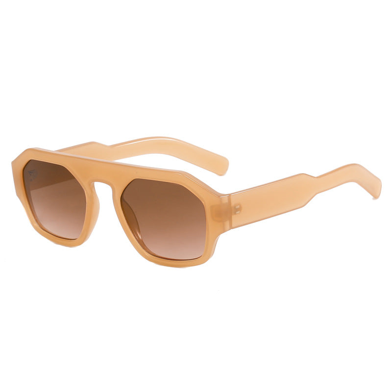Damen modische geometrische Sonnenbrille Karnz