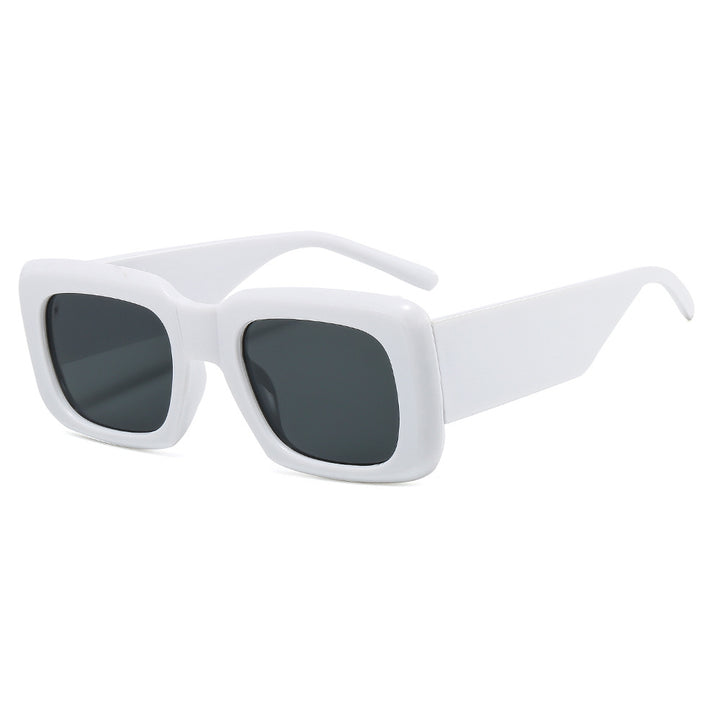 Damen oversized Sonnenbrille mit quadratischem Rahmen und transparentem Design Karnz