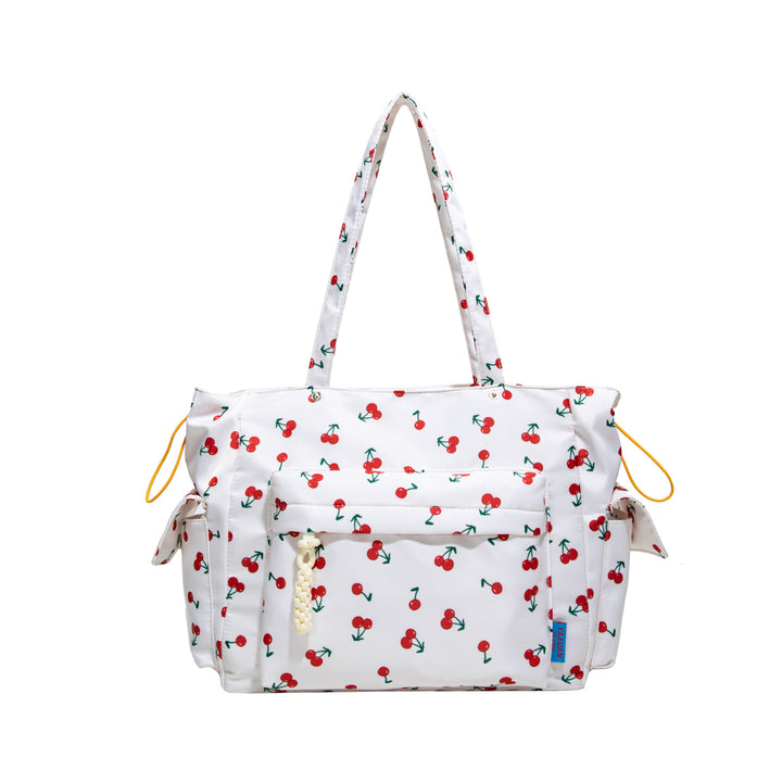 Cherry Print Mehrfach-Taschen Tragetasche Karnz