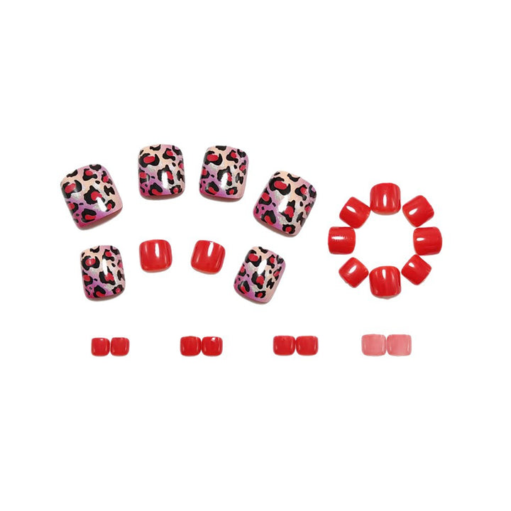 Fußnagelkunst mit Modernem Leoparden-Design Karnz