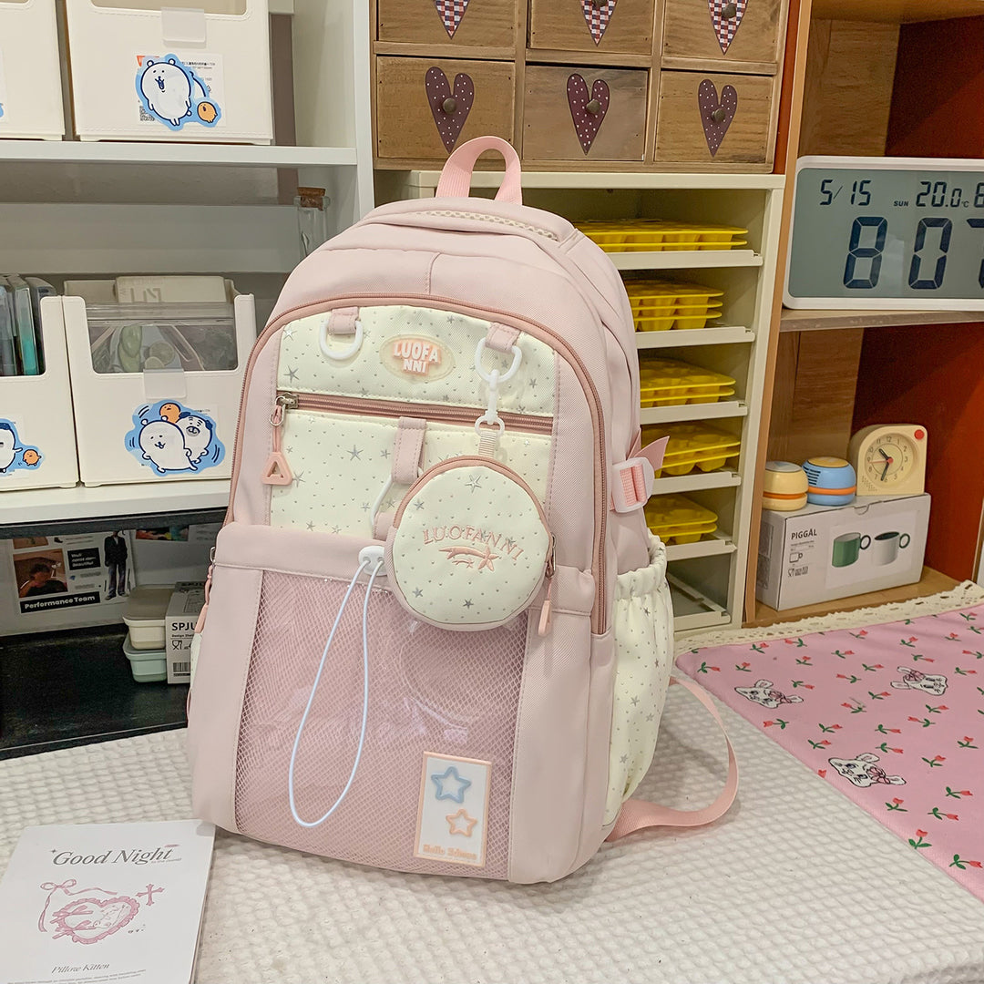 Stylischer Multifunktions-Rucksack mit gepolsterten Gurten Karnz