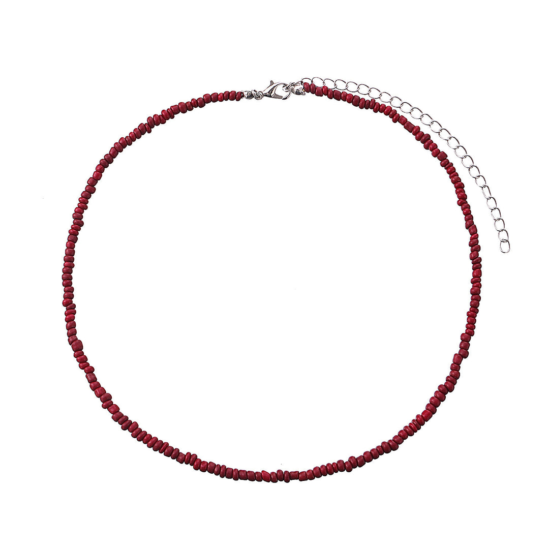 Buntes Perlen-Choker-Halsband Karnz