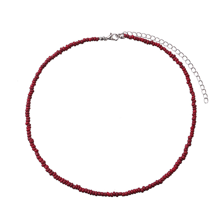 Buntes Perlen-Choker-Halsband Karnz