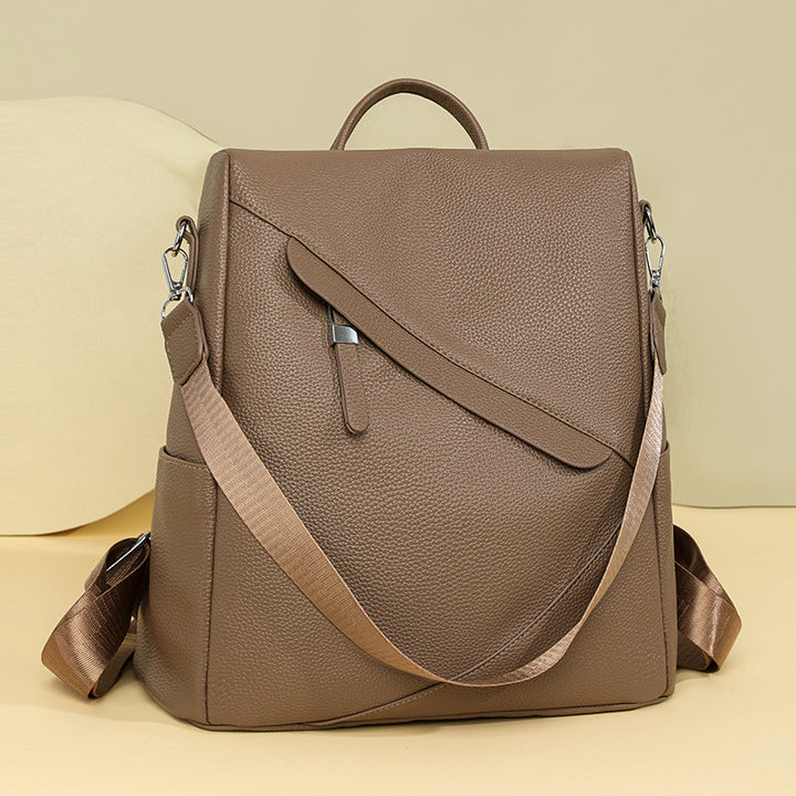 Eleganter Leder Laptop-Rucksack Karnz