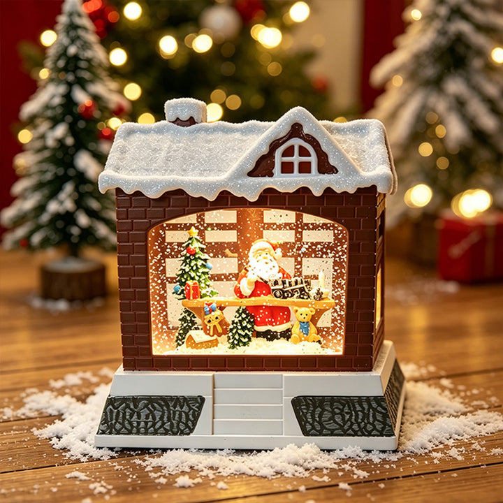 Dekorative Weihnachtslaterne mit Lichtern Karnz