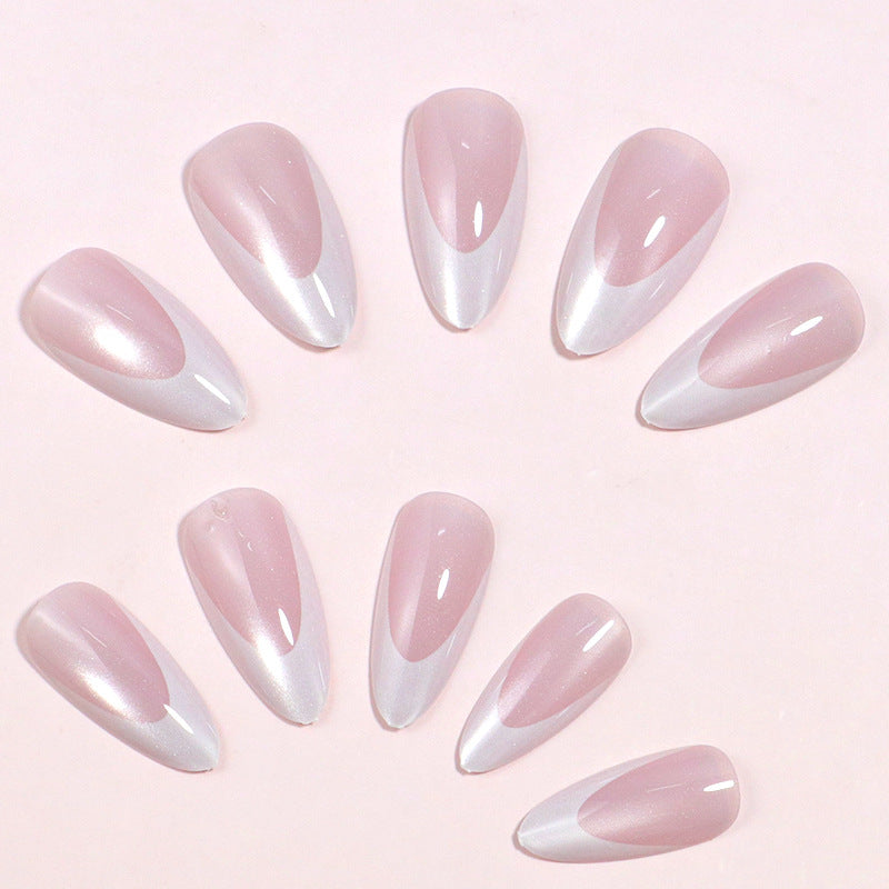 Luxuriöse Gradient Press-On Nägel Karnz