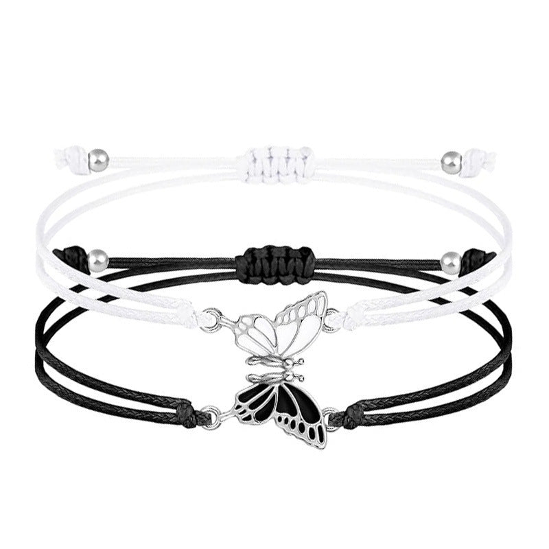 Butterfly Charm Halskette und Armband Set Karnz