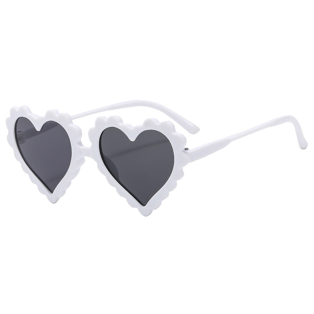 Damen verspielte Herzform Sonnenbrille Karnz