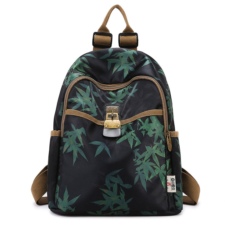 Blumenmuster Baumwollrucksack Karnz
