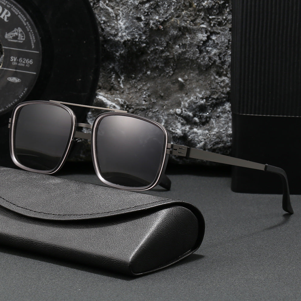 Damen stilvolle quadratische Sonnenbrille Karnz