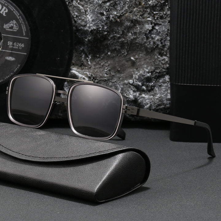 Damen stilvolle quadratische Sonnenbrille Karnz