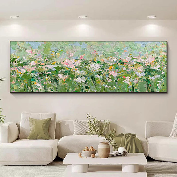 Elegante florale Landschaft Leinwandkunst