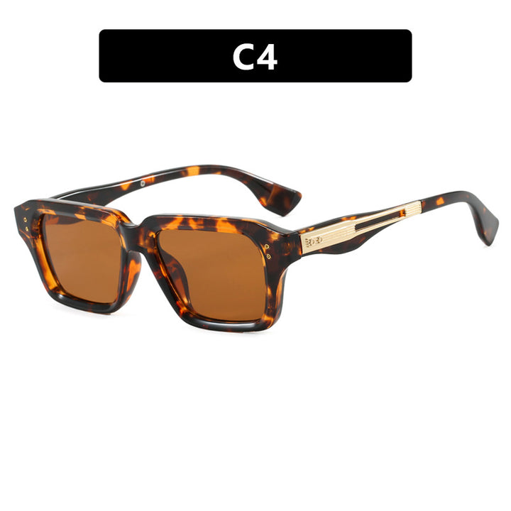 Damen stilvolle quadratische Sonnenbrille mit luxuriösem Schildkrötenmuster und strapazierfähigem Rahmen Karnz