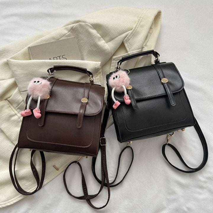 Texturierte vegane Lederhandtasche Karnz